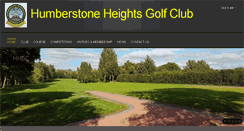 Desktop Screenshot of humberstoneheightsgc.co.uk